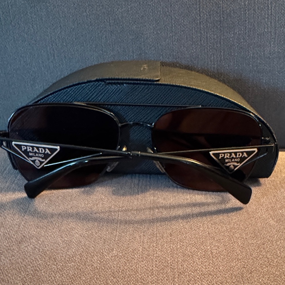 The Perfect Summer Prada Sunglasses with Case Included.